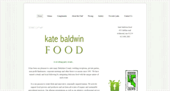 Desktop Screenshot of katebaldwinfood.com